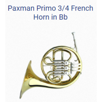 KÈN PRODUCTS - FRENCH HORNS-PAXMAN PRIMO 3-4 FRENCH HORN IN BB